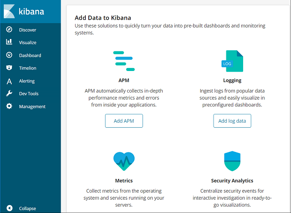 Kibana visualization tool for Elasticsearch data