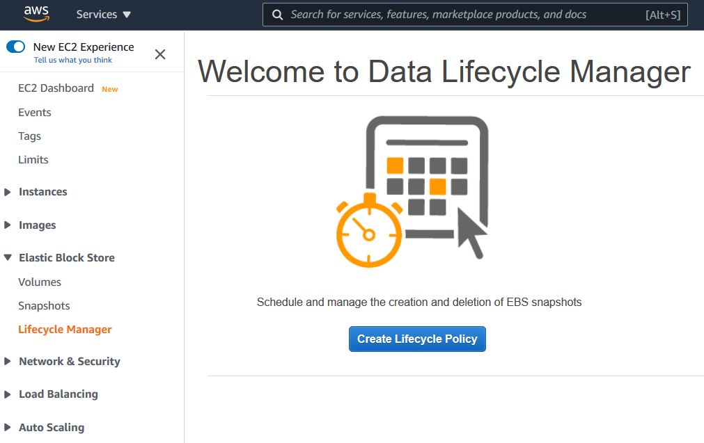 Amazon Data Lifecycle Manager for automatic snapshot creation Amazon Data Lifecycle Manager for automatic snapshot creation