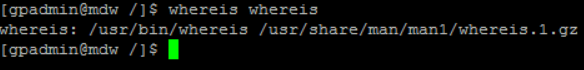 Linux whereis command