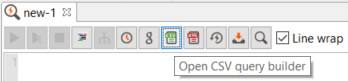 open CSV Query Builder tool
