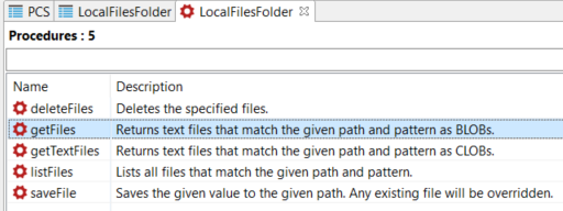 procedures for File Connector to read data on Data Virtuality