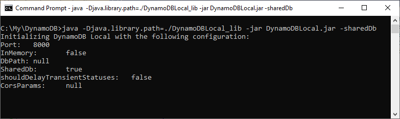 run DynamoDB locally on developer computer