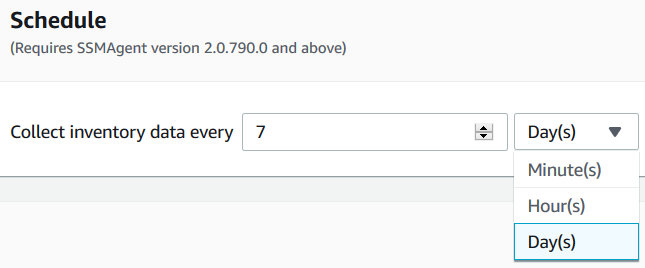 schedule AWS Inventory service