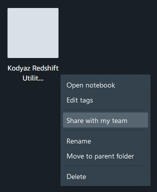 share notebooks with team members