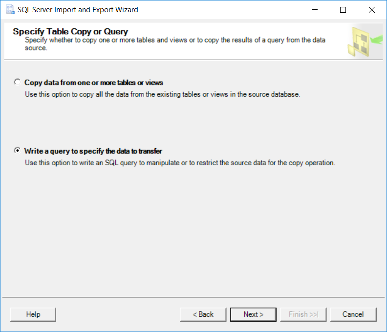 write query for data to transfer from SQL Server to Amazon Redshift using csv file