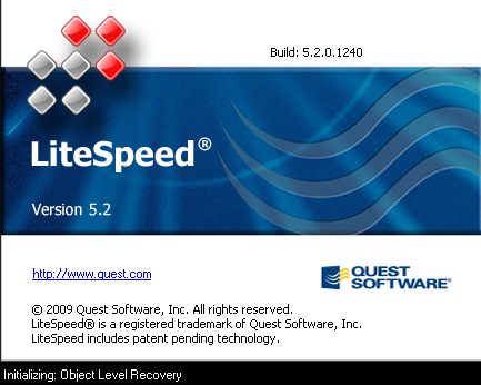 Quest Software LiteSpeed for database backup compression