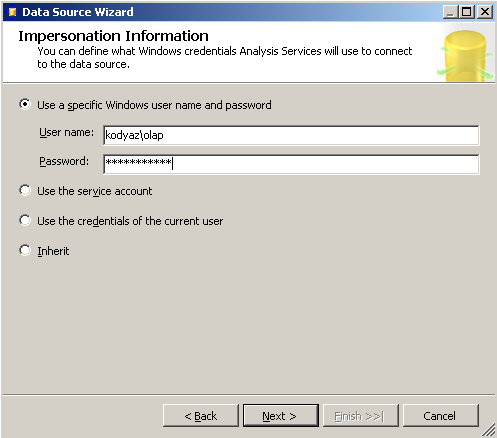 define-windows-credentials-sql-server-analysis-services-will-use