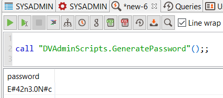 random password generator SQL code on Data Virtuality