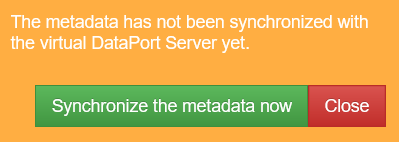 Synchronize the metadata now