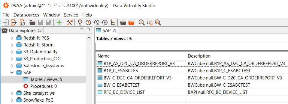 Theobald Xtract Universal extractions as SAP data source table and views
