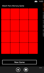 Windows Phone memory game
