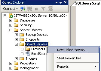 add new linked server from SQL Server to Oracle