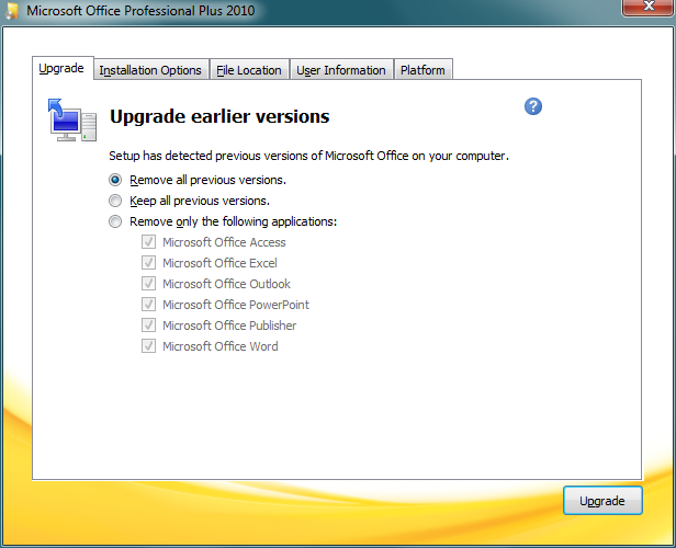 Uninstall Office 2007 from Windows 7