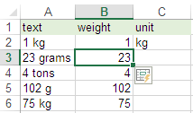 Excel 2013 Flash Fill to extract numbers from text