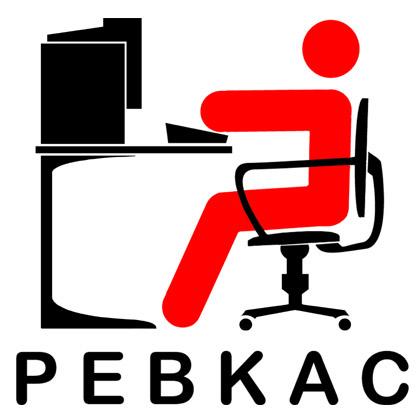 PEBKAC problem exists between keyboard and chair