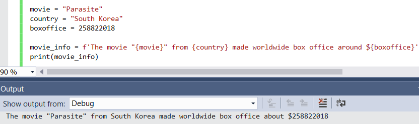 formatting string with variables in Python