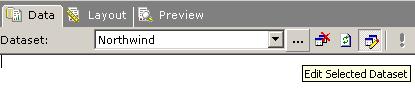 edit dataset in Reporting Services data tab