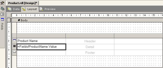 SQL Reporting Services report design layout