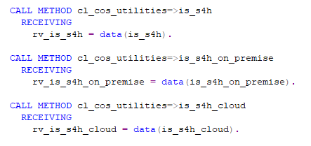 ABAP class to detect SAP is S4 HANA running on premise or on cloud