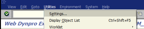 debugging settings for ABAP developer