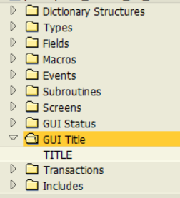 ABAP program GUI Title