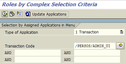 role assignment in sap transaction