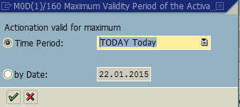 specify activation period for debugging tasks