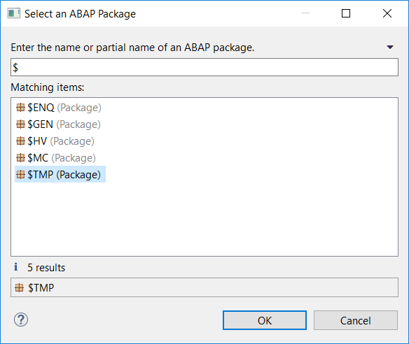 add local objects package to project explorer