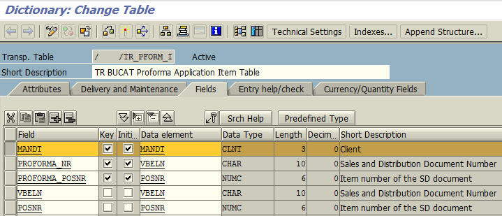 add MANDT field as primary key for database table with existing rows in it