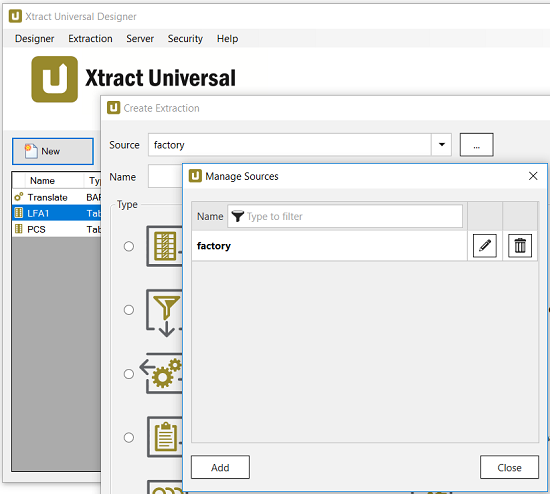 new data source for data extraction from SAP