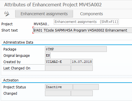 CMOD project enhancement assignments