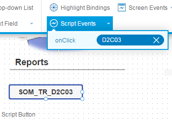 SAP Personas flavor script events for onClick event