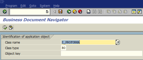 SAP transaction OAOR Business Document Navigator
