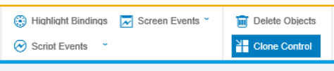 clone controls on SAP Screen Personas flavor