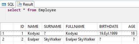 create computed column in HANA table