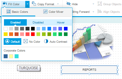 SAP Screen Personas flavor editor color palatte