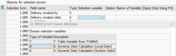 create default date range using dynamic variant