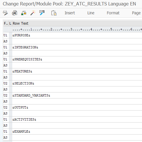 create documentation for ABAP program by developers