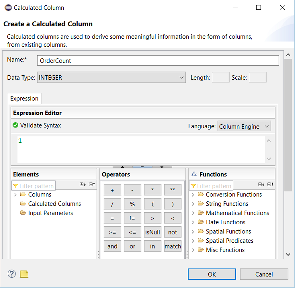 create calculated column for calculation view