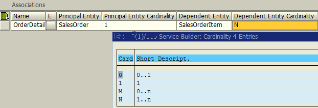 create OData entity association in ABAP using SAP SEGW transaction