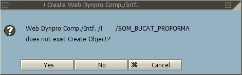create new Web Dynpro component