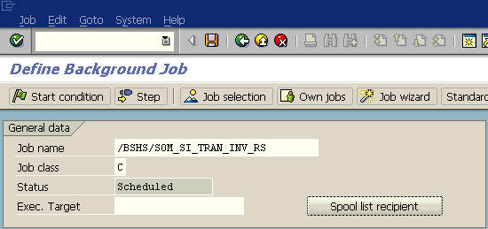Create Scheduled Job using SAP SM36 Transaction
