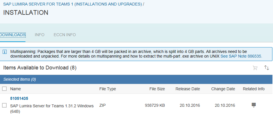 SAP Lumira Team Server