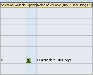dynamic date variant calculation for 6 months