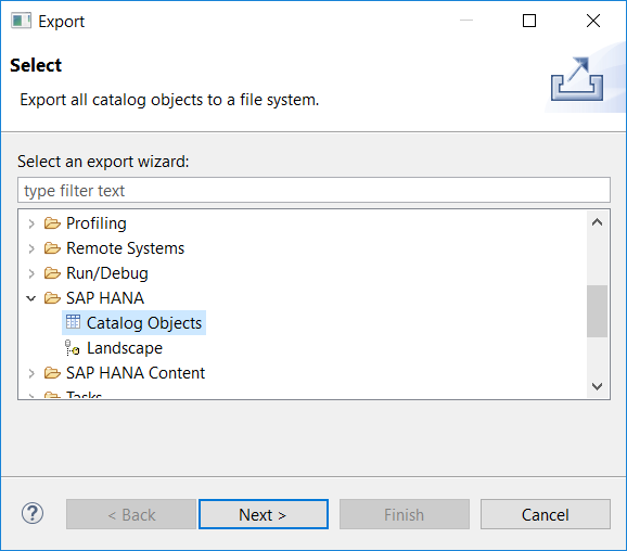generate Create SQL statements for all HANA catalog objects