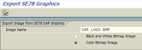 export SAP logo from BDS - SE78 transaction