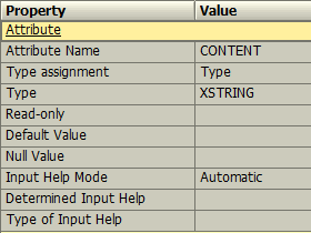 content in xstring type