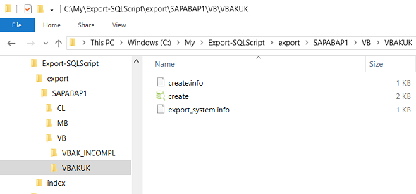 generate SQL Create statements using SAP HANA Studio Export tool