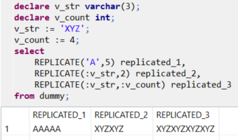 SQL Replicate function for ABAP developer on SAP HANA database