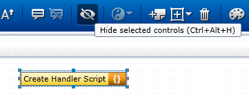 hide or unhide controls on SAP Personas flavor